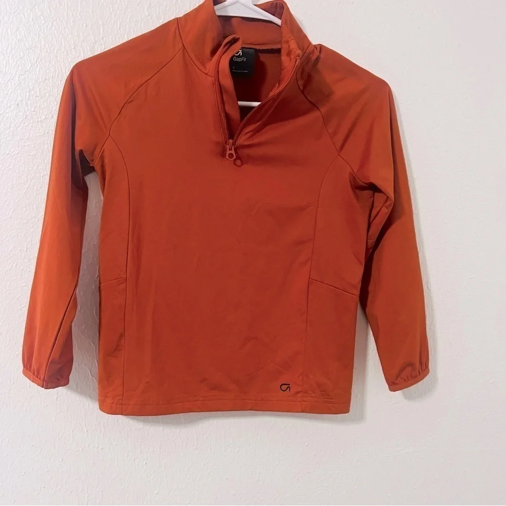 Gap Fit Boys Small Burnt Orange Track Jogger Set with Pockets and Drawstring EUC